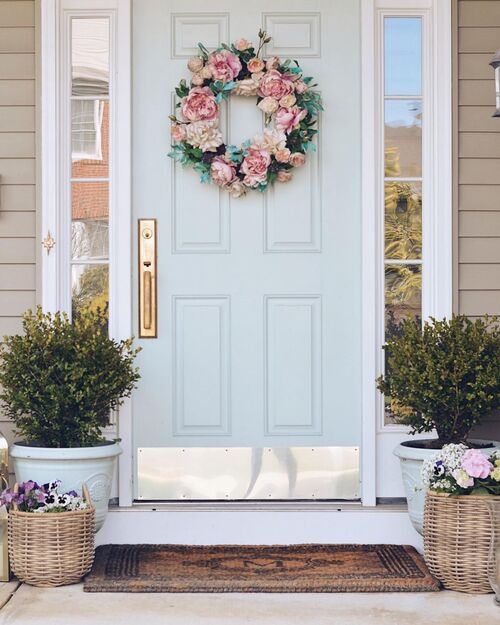 blue front porch