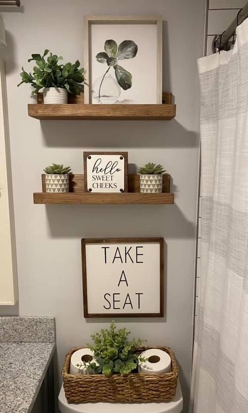 above toilet decor