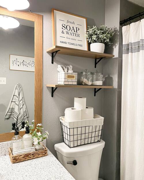 above toilet decor