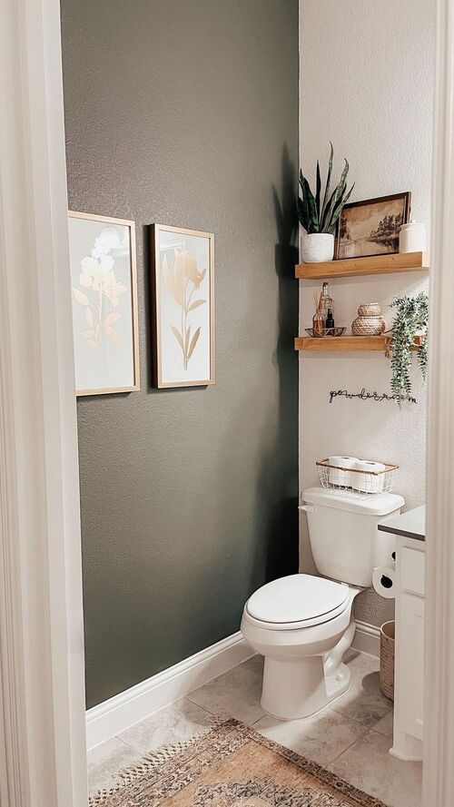 above toilet decor