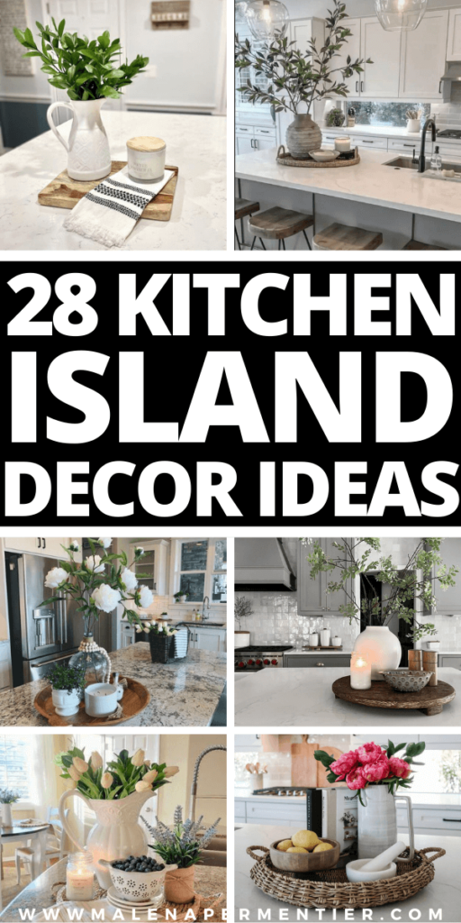 kitchen island decor trays