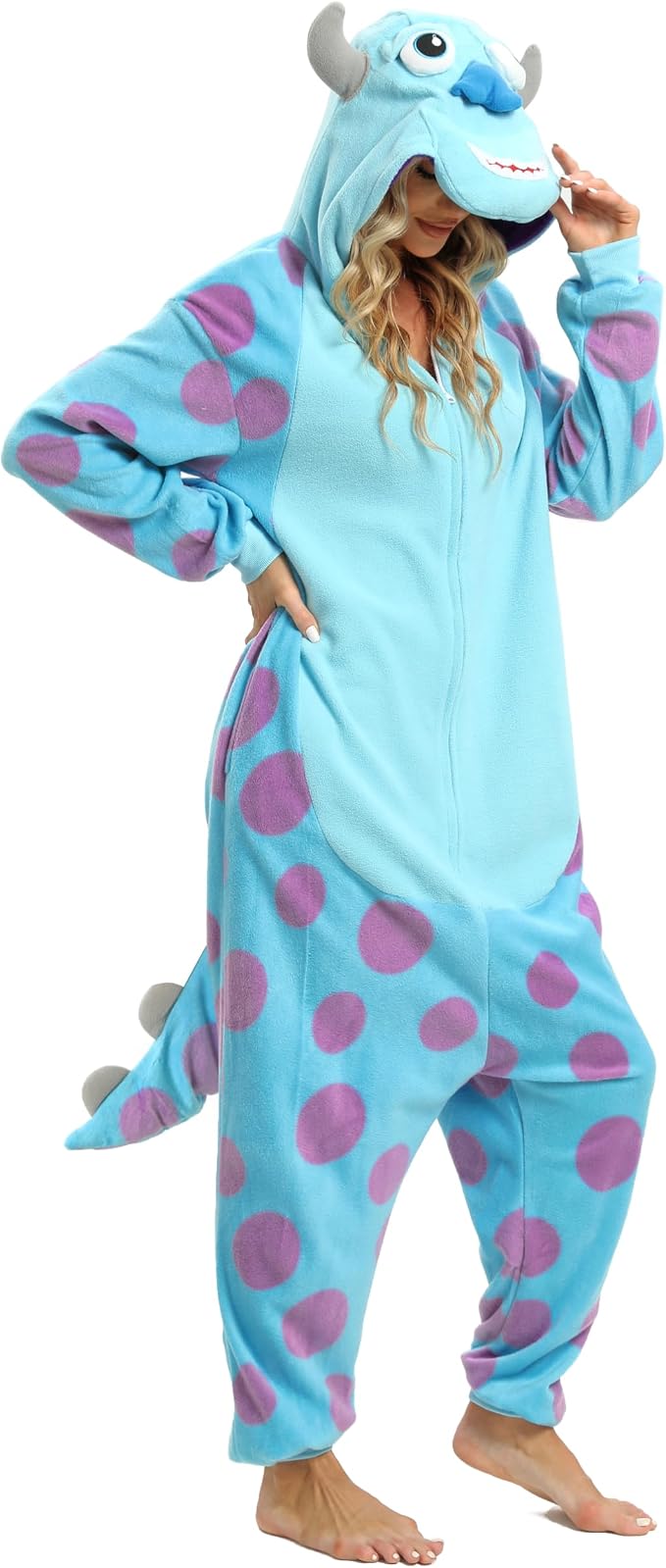 NAITOKE Adult Animal Onesie Halloween Costume Cosplay One-Piece Pajamas Women Man Teens