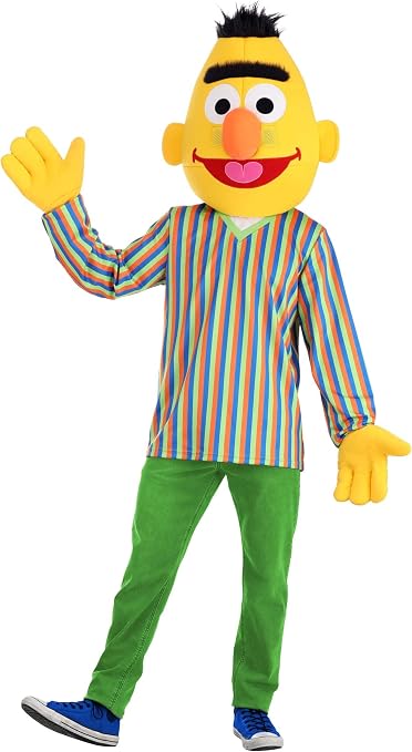 Sesame Street's Beloved Bert Costume for Adults - Embrace The Classic Charm (Officially Licensed)