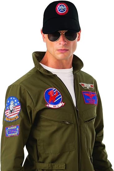 Rubie's Adult (Classic Movie) Top Gun Cap, As Shown, One Size, Multicolor