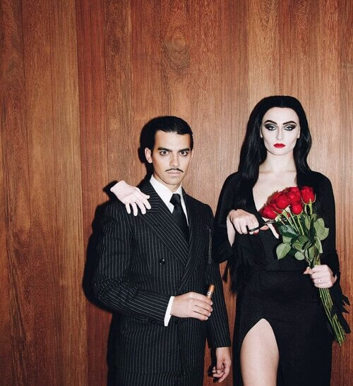 The Wednesday Family couple costume Halloween 