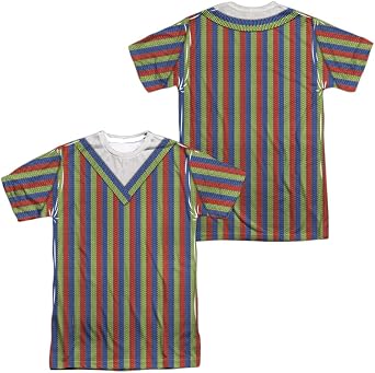 Sesame Street Characters Costume Unisex Adult Sublimated Halloween Costume T Shirt (Front/Back)