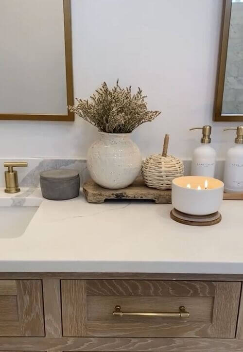 bathroom tray decor