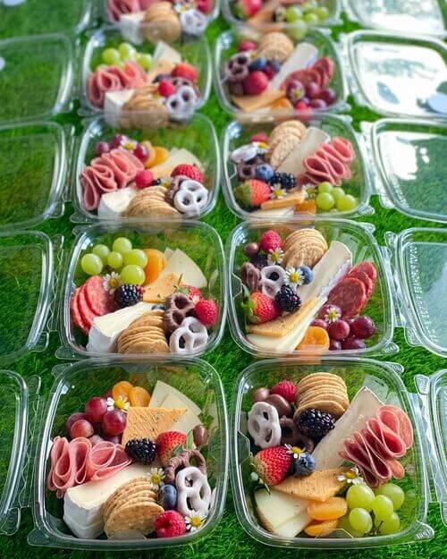 tiny charcuterie plates