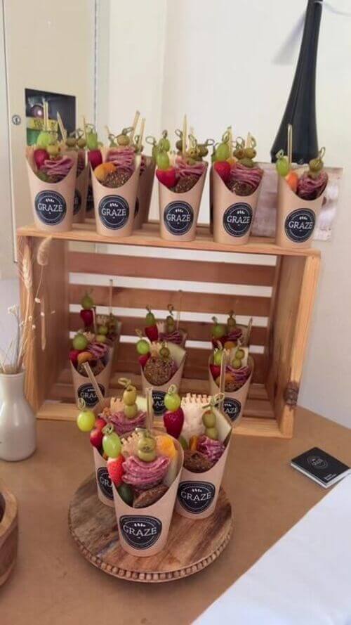 cute charcuterie cups