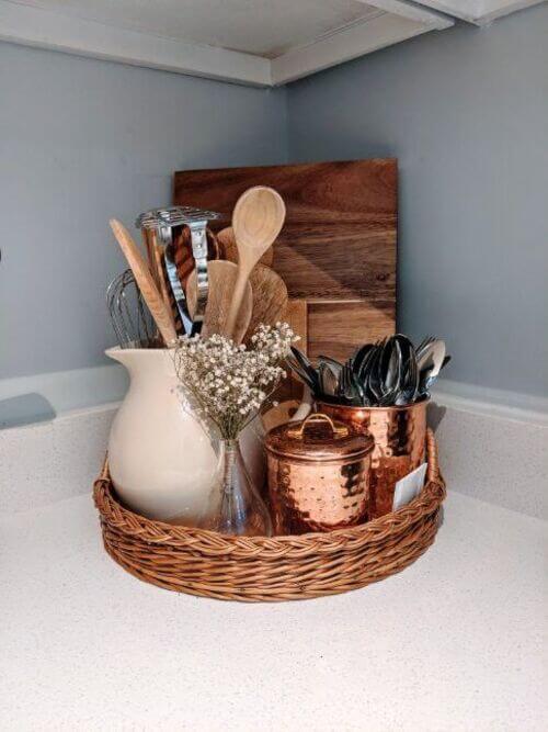 cute kitchen tray decor