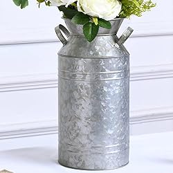 galvanized vase