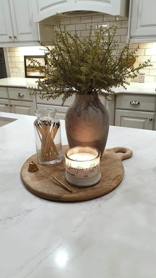 simple kitchen counter decor