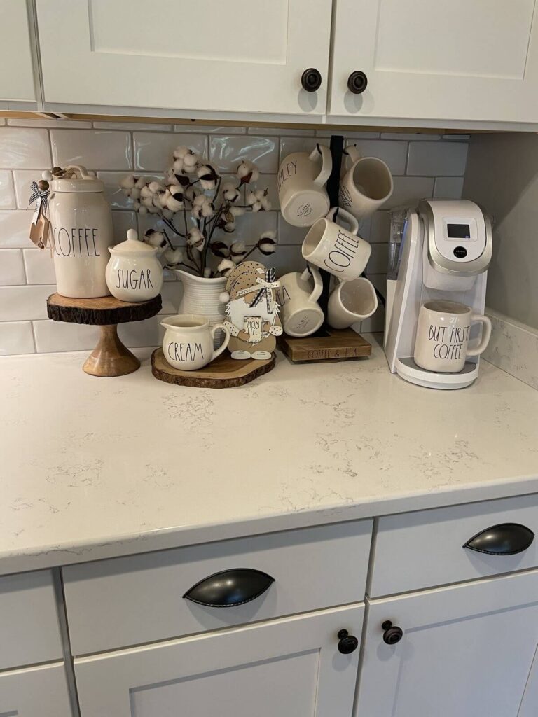 cute rae dunn kitchen counter decor