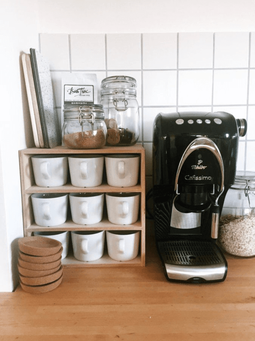 coffee station ideas for kitchen counter