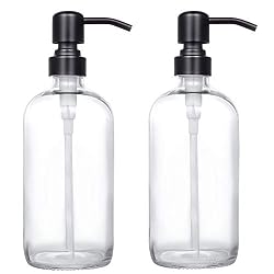 clear black soap dispensers
