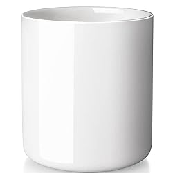 white utensils holder