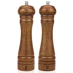 wood pepper and salt grinder
