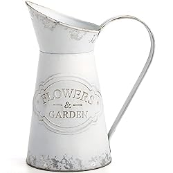metal white pitcher