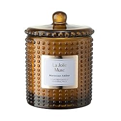 brown glass scented candle