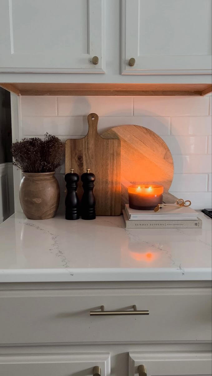 fall countertop decor