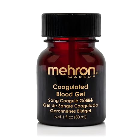 Mehron Makeup Coagulated Blood Gel | Fake Blood Makeup | SFX Makeup for Halloween 1 oz (30g)