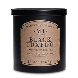 black scented candle
