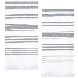 cotton striped hand towels