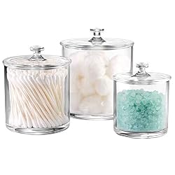 glass bathroom canisters