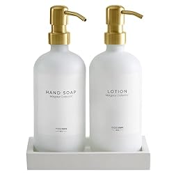 white gold soap dispensers