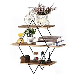unique shape floating shelf
