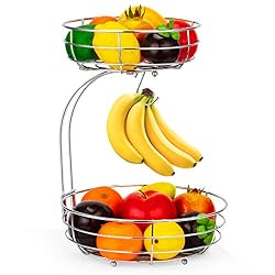large two tier metal basket