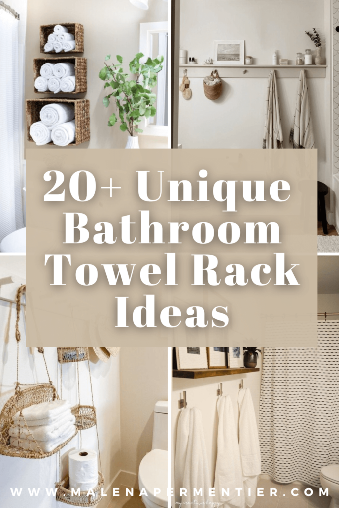 unique towel bathroom rack ideas decor