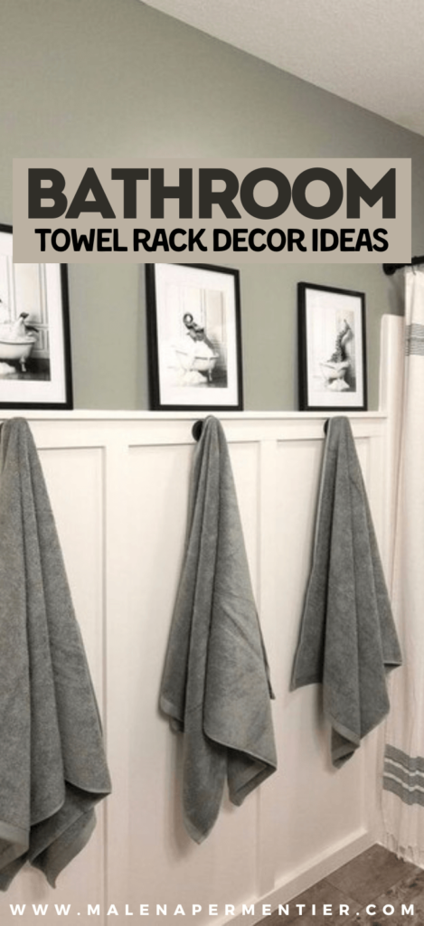 bathroom towel rack