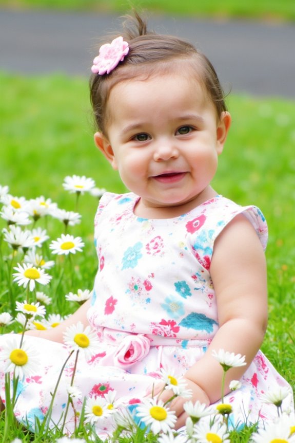 floral innocence and vibrancy