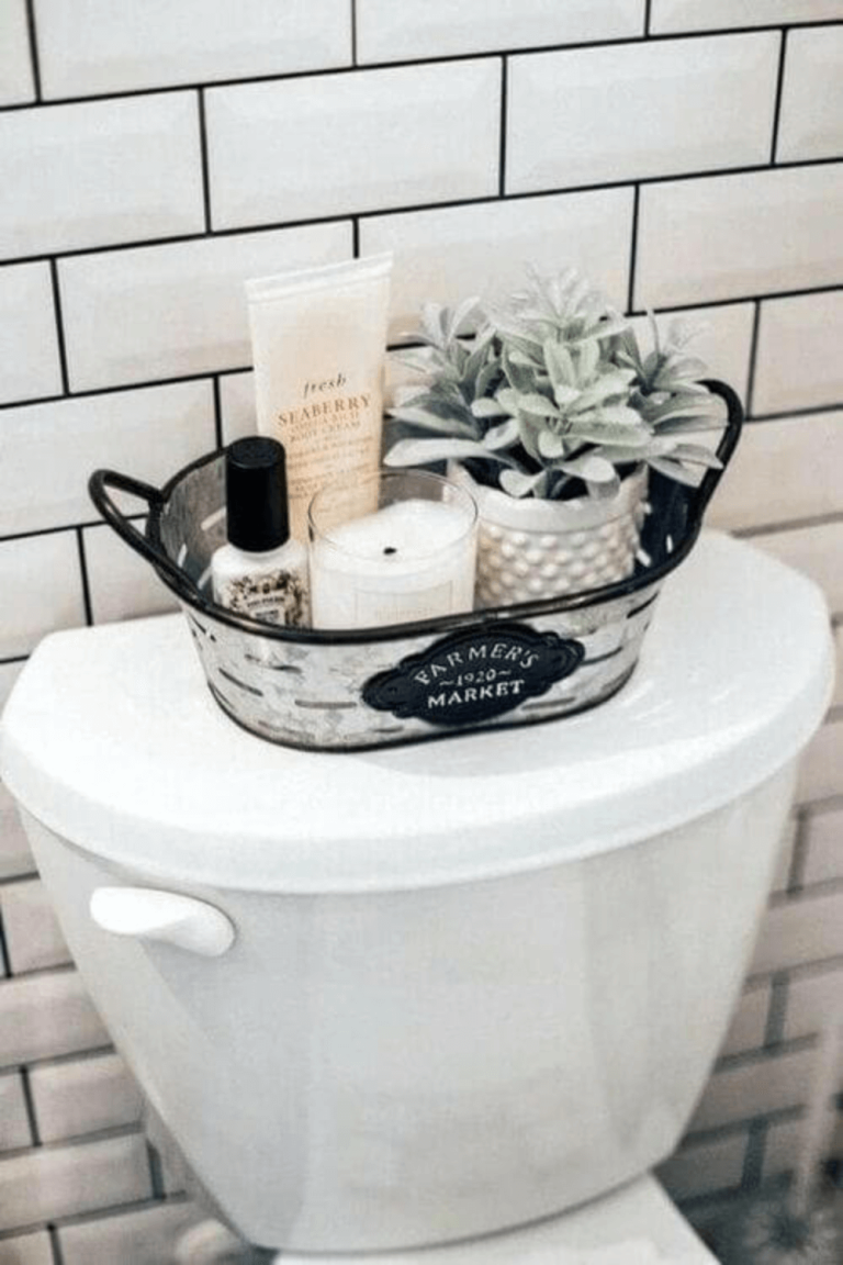 22 Toilet Tank Decor Ideas That Are Actually Cute