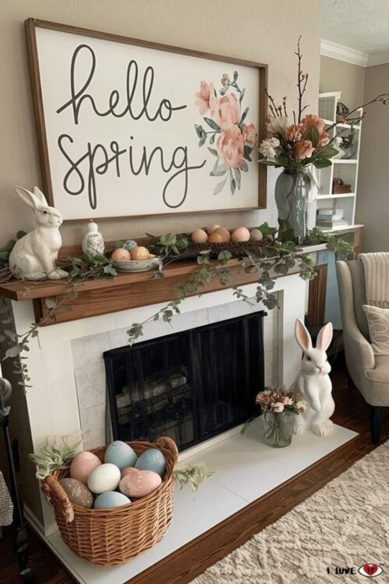 15 Spring Mantel Decor Ideas to Refresh Your Living Room
