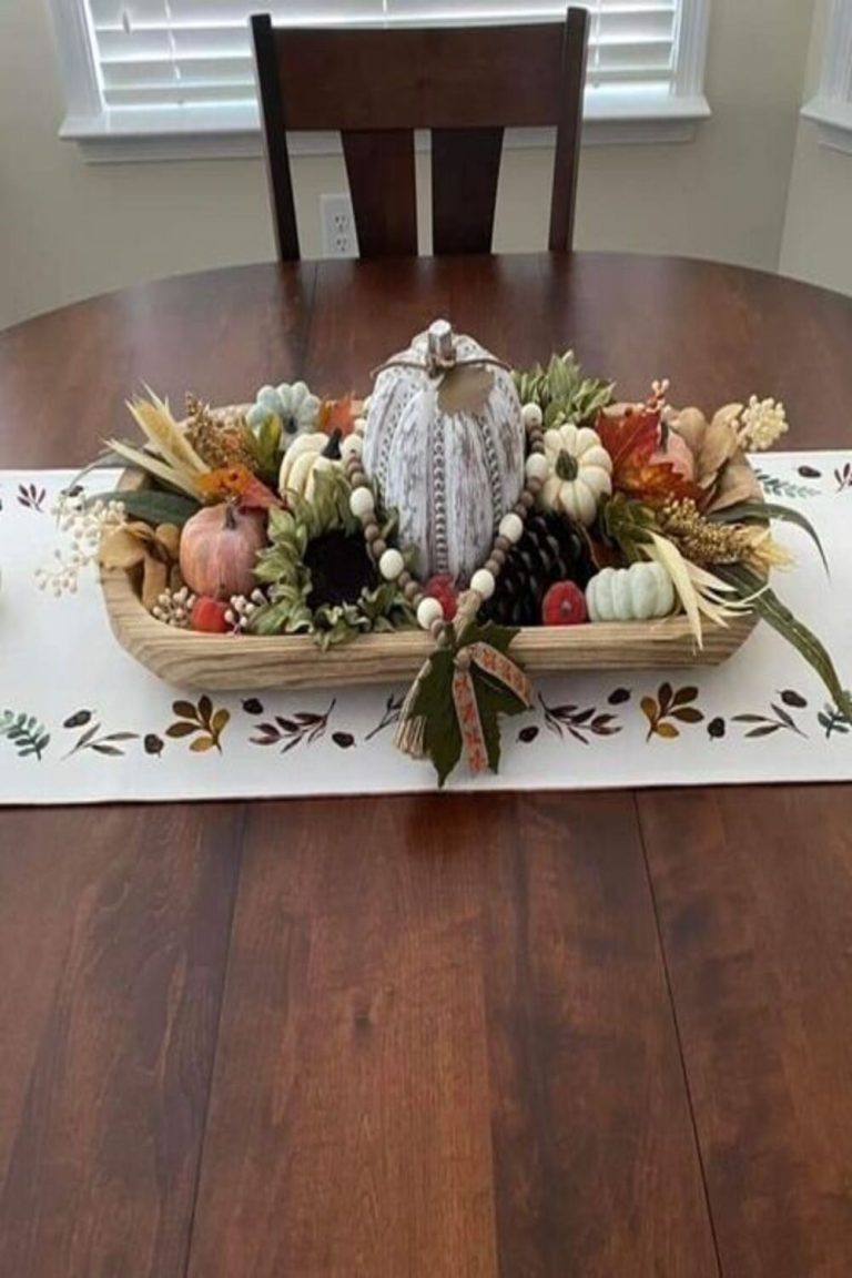 21 Fall Dough Bowl Centerpiece Ideas for a Cozy Autumn Home